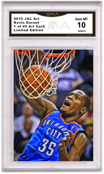 Kevin Durant Basketball Card Art